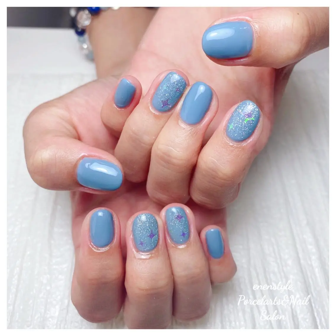 ミディアム ネイル 🐾enen style 🐾のネイルデザイン