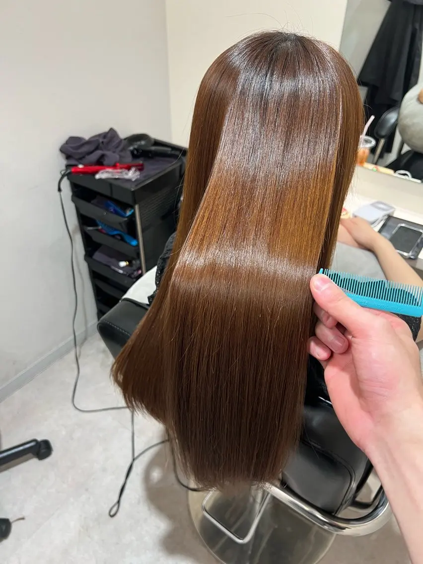 ロング カラー パーマ ヘアアレンジ メンズ 髪質改善 縮毛矯正 ストレートパーマ 🌈髪質改善・美髪矯 正・平野瀬乃🌈のヘアスタイル