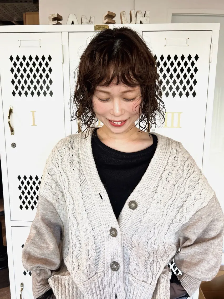 当時割引40%OFF カット➕パーマの写真