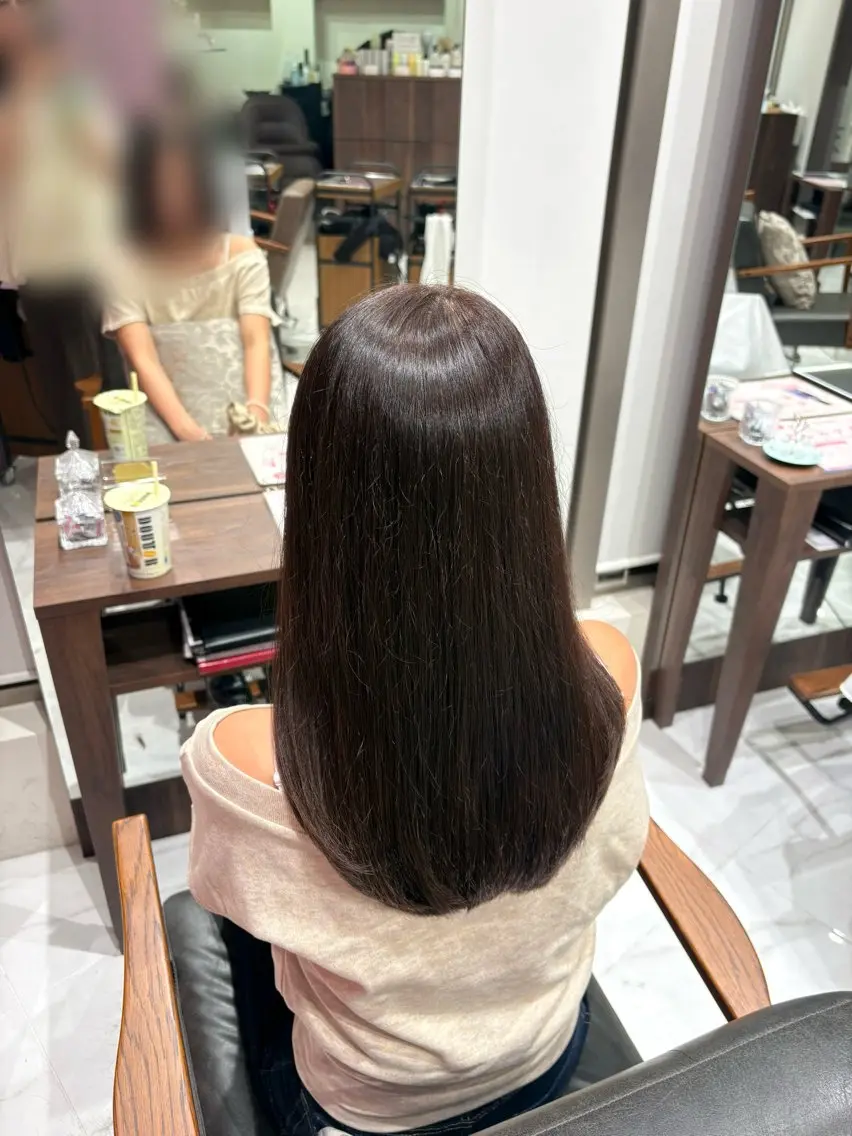 セミロング ヘアカラー トリートメント まつパ🎀アレンジ 💭ྀི/あおいのヘアスタイル