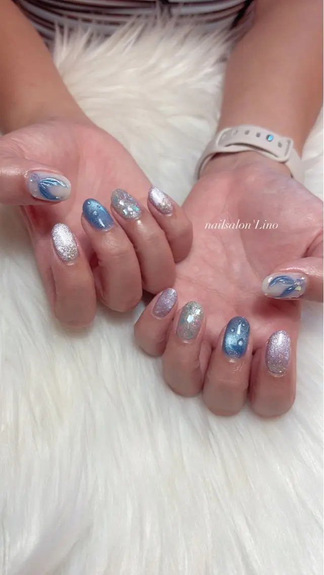 ネイル アートネイル ハンドネイル Lino𓂃⟡.· Chizuruのネイルデザイン