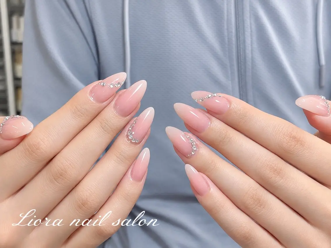 ネイル チークネイル フットネイル フレンチネイル ジェルネイル ガーリー ハンドネイル Liora nailのネイルデザイン