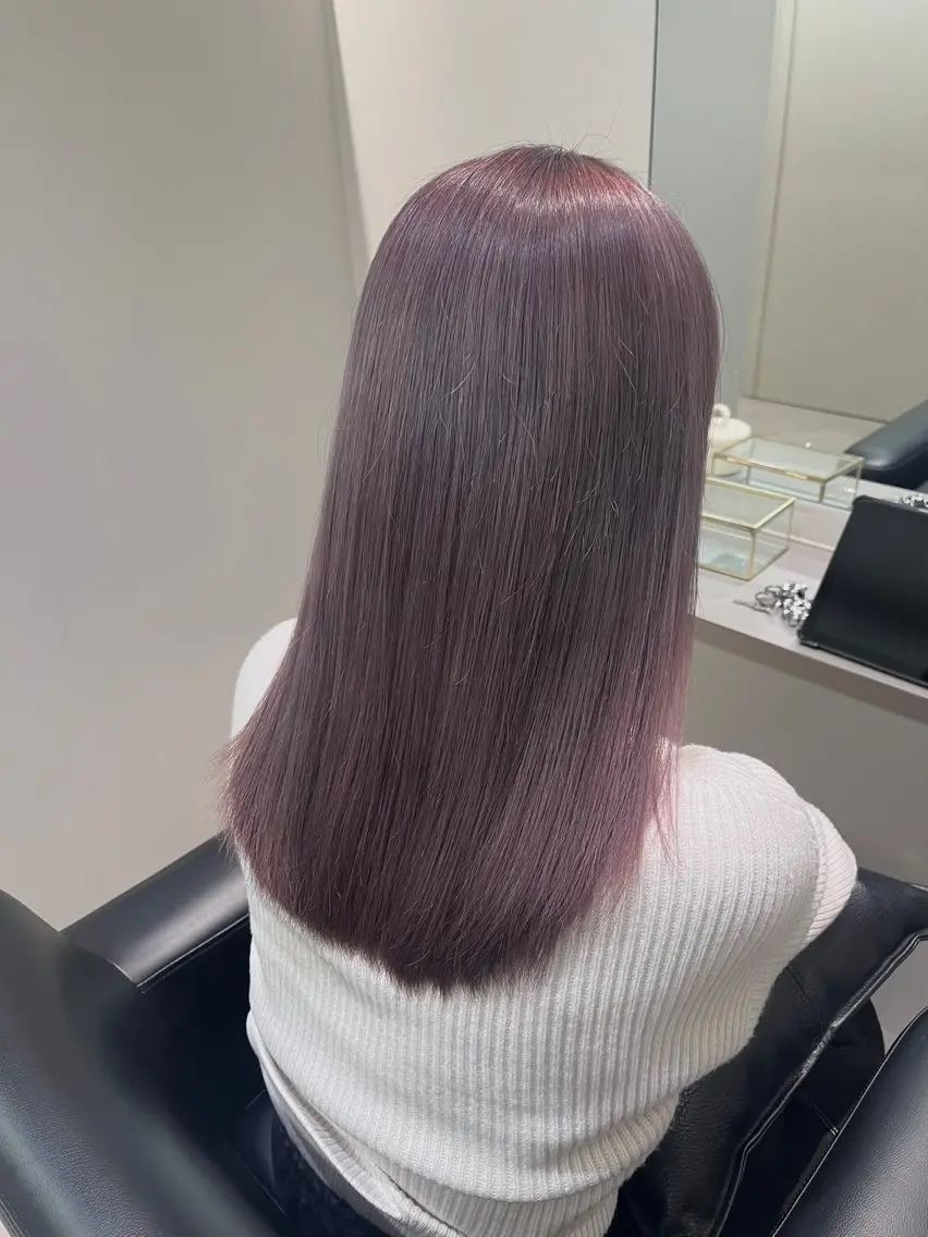 📢超音波アイロン付き🥳カット+カラー+Link3ステップトリートメントの写真