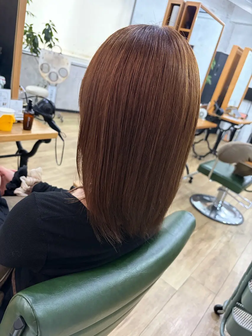 カラー ブリーチ ブリーチなしカラー ヘアカラー トリートメント pifdesign /yutoのヘアスタイル