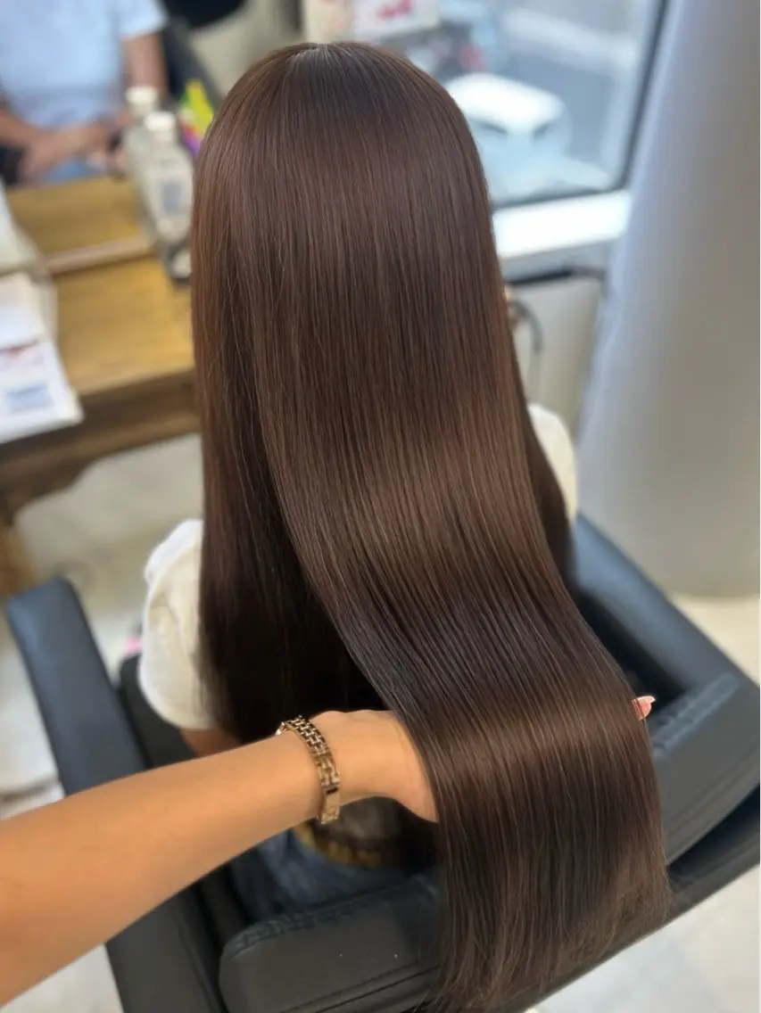 ロング ヘアカラー トリートメント 戸川 未夢のヘアスタイル