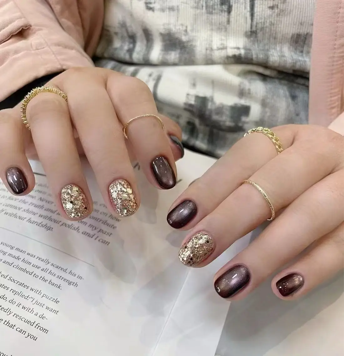 ネイル フラワーネイル フレンチネイル ジェルネイル ガラスフレンチ ハート ハンドネイル BabyYouMi nailのネイルデザイン