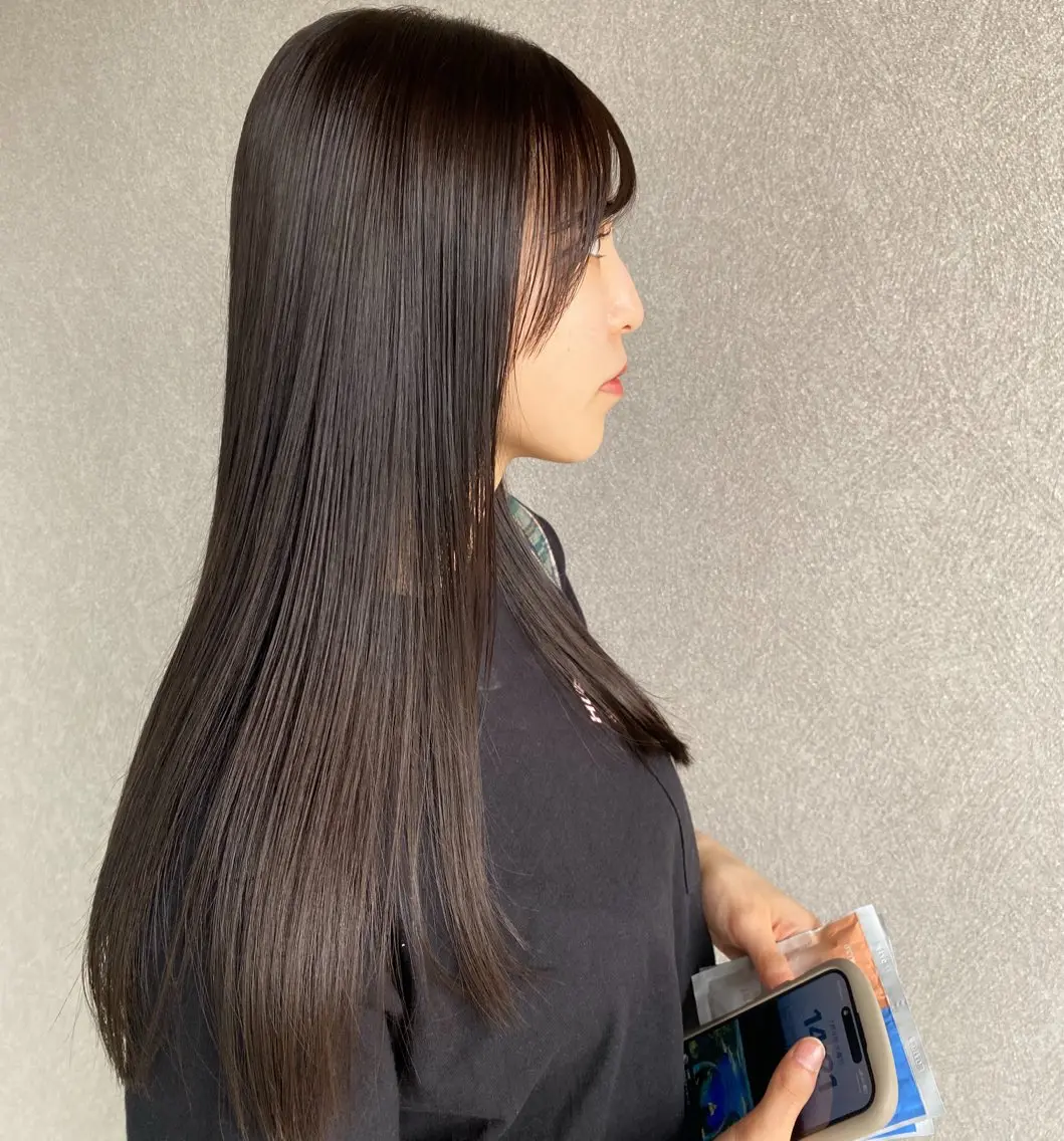 カット+ブリーチなしダブルカラーの写真