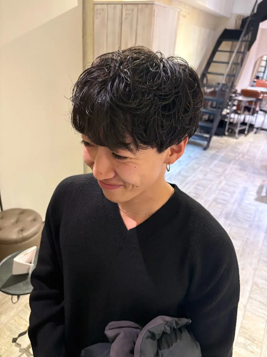【 🍒5月限定クーポン🍒 】 men's パーマ( カット込み )の写真