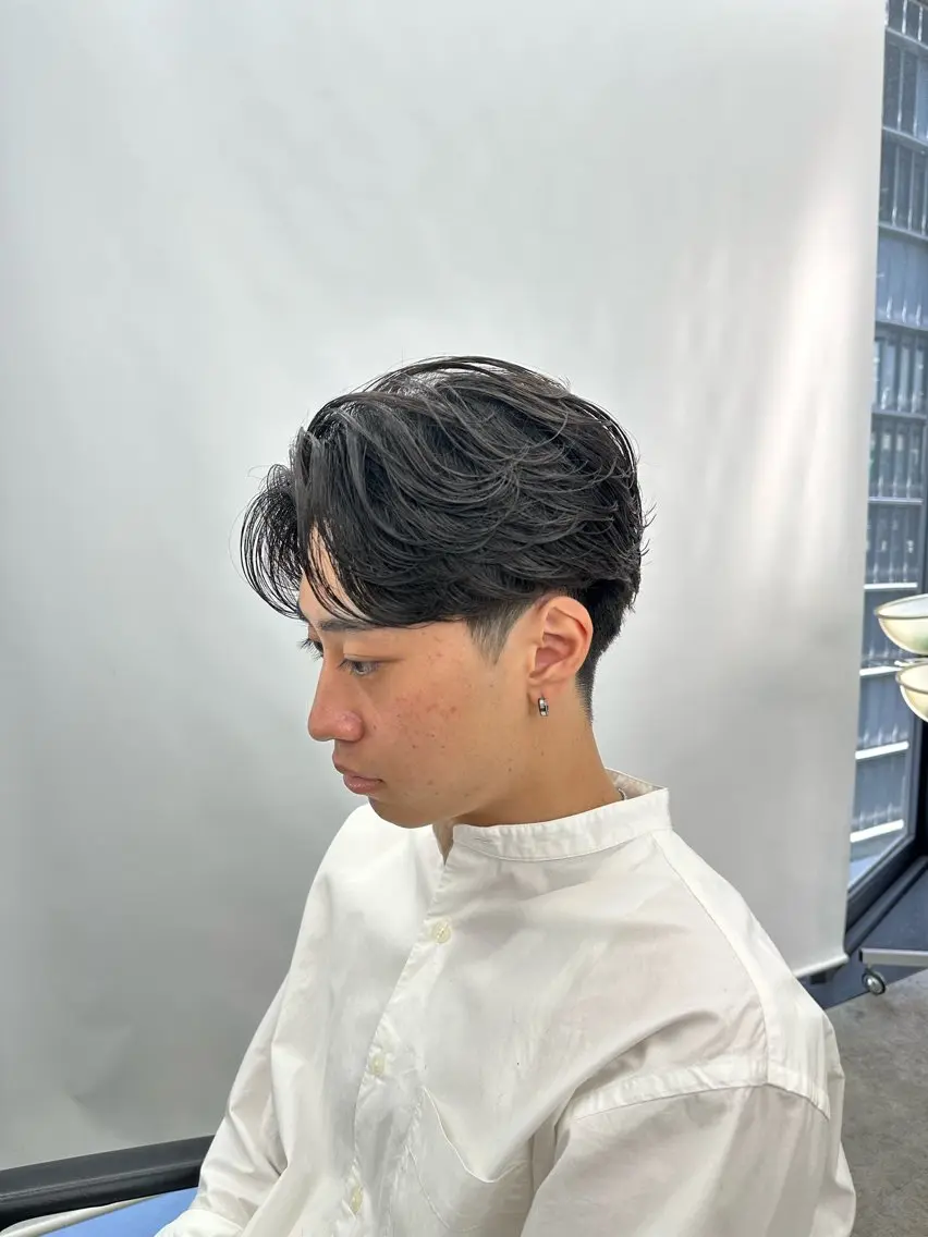 ショート パーマ メンズ カット パーマ カット🔥パーマ特化 fifthりょう🔥のヘアスタイル