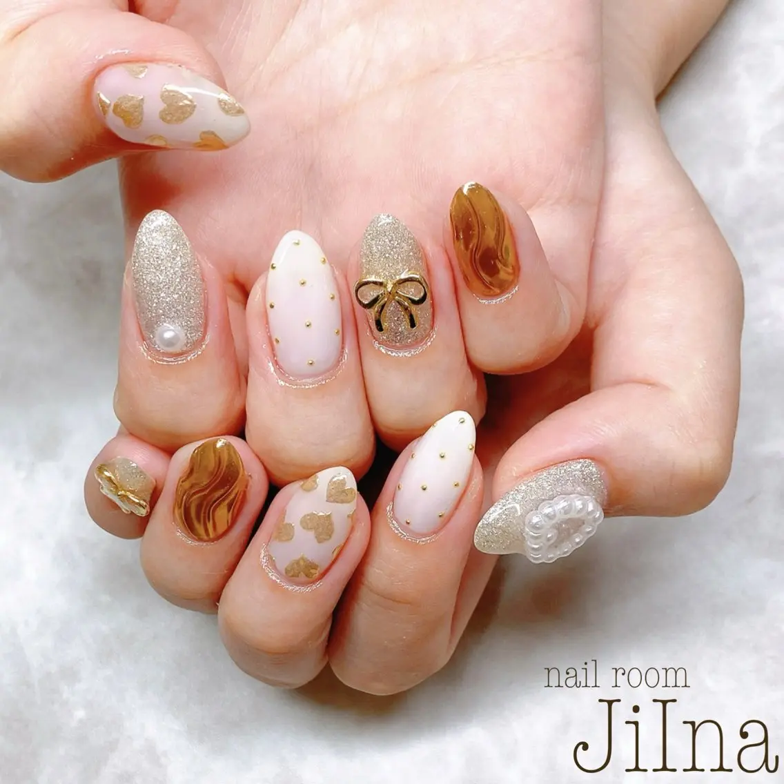 ネイル 持ち込み JiIna nailのネイルデザイン