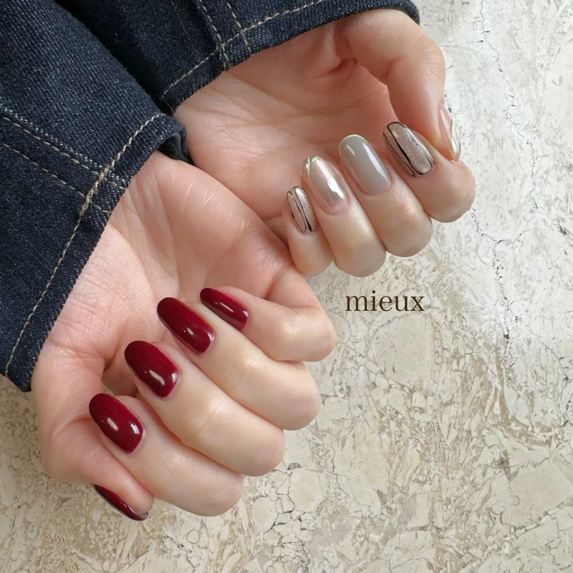 ネイル ハンドネイル フットネイル nail salon mieux(ミュー)のマツエク・マツパデザイン