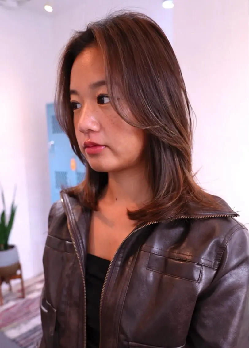 ミディアム レイヤーカット Yim.hair RYUのヘアスタイル