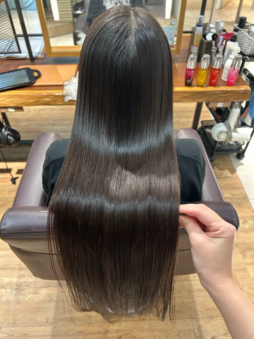 ロング ロング カット ヘアカラー パーマ 縮毛矯正 トリートメント 艶カラー🌸アレンジ 🌹Sally🕊️のその他イメージ