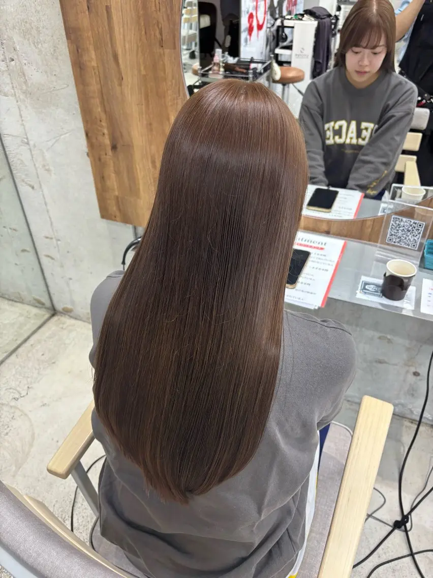 ロング ヘアカラー トリートメント モテ♡hair 🎠🫧ERIのヘアスタイル