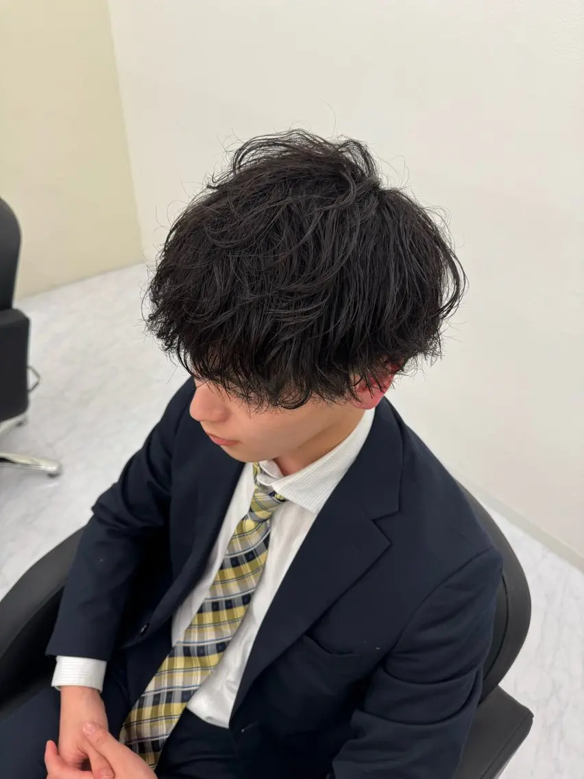 パーマ メンズ little石川 秀のヘアスタイル