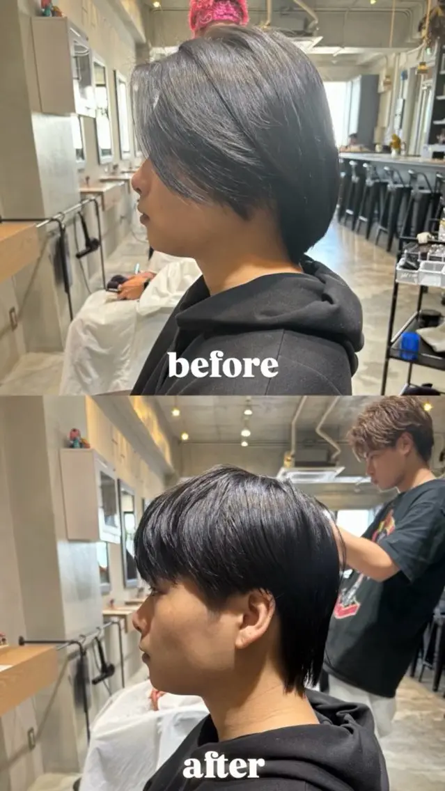 メンズ メンズウルフカット ウルフカット カット HANGOUT / ミウのヘアスタイル