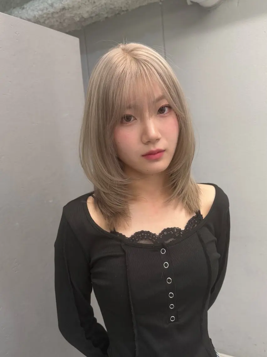 ロング ケアカラー 髪質改善 ヘアカラー akari/髪質改善 /ブリーチ/名古屋のヘアスタイル