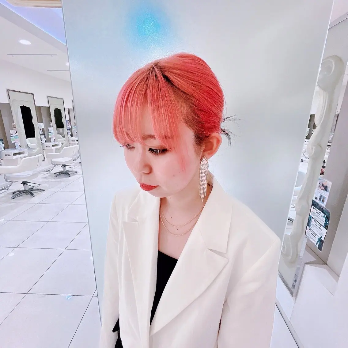 ミディアム カラー ヘアアレンジ ヘアセット 東出 レイ🕊のヘアスタイル