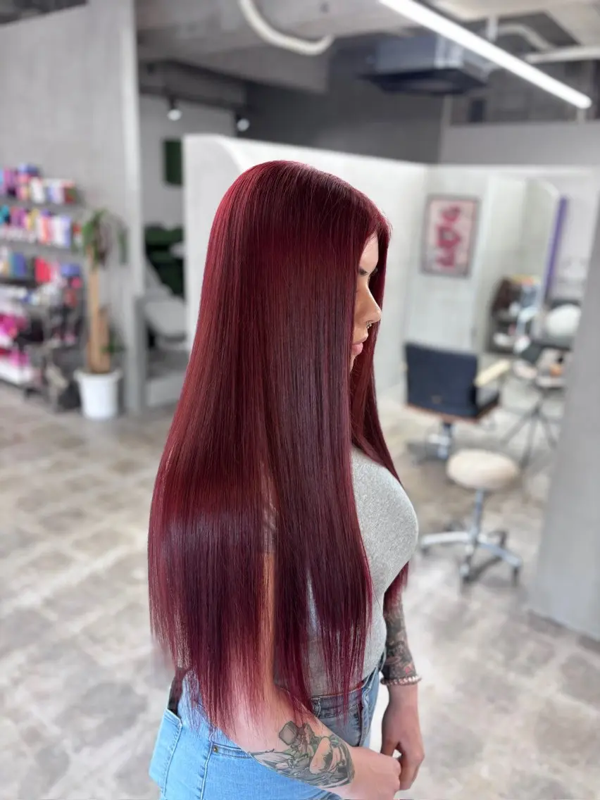 ロング ヘアカラー miloc naha ナナカのヘアスタイル