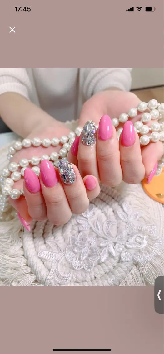 ネイル ハンドネイル ネイルサロンAiri 長さ出し·シンプルのネイルデザイン