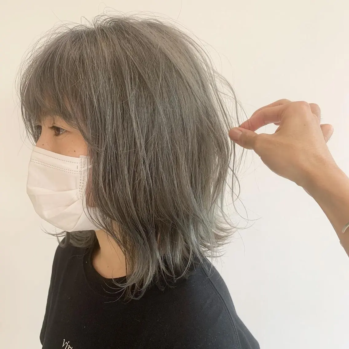 ミディアム 村澤 拓弥のヘアスタイル