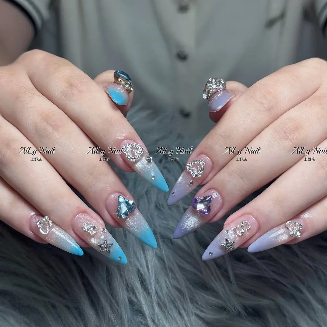 ネイル アートネイル ジェルネイル マグネットネイル ニュアンスネイル シンプルネイル ハンドネイル AiLy Nail 上野店のネイルデザイン
