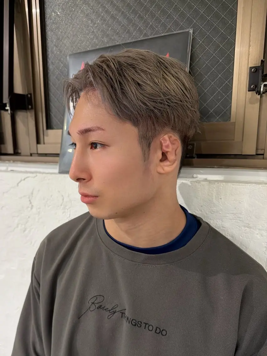 メンズ ヘアカラー 井上 陸のヘアスタイル
