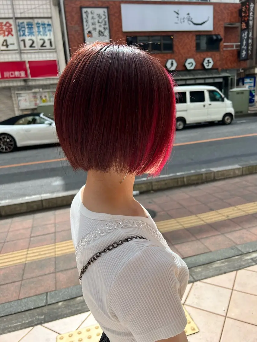 ショート カット ヘアカラー トリートメント アザマ　ヤスカツ _rosso 川口のヘアスタイル