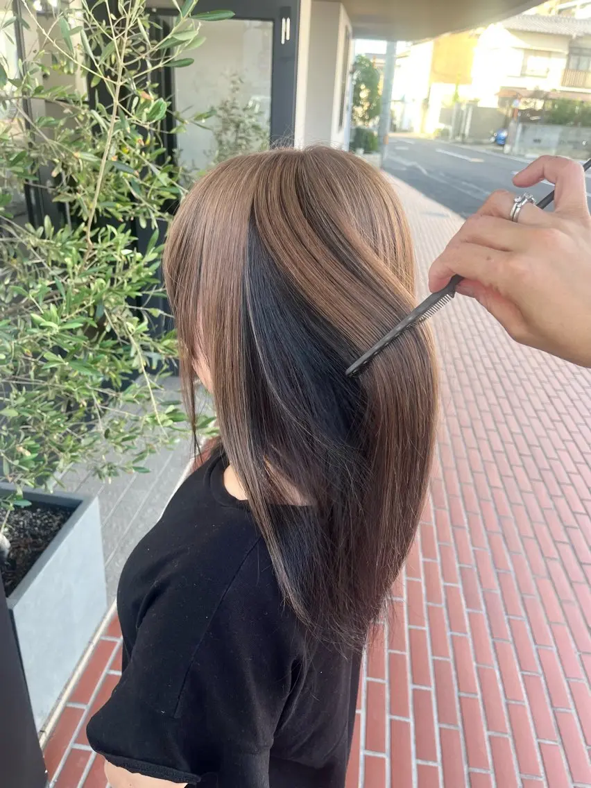 ロング カラー 多田 朝光のヘアスタイル