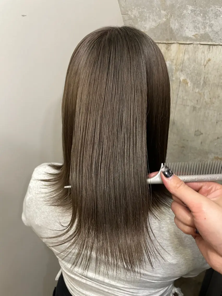 ミディアム カラー ベージュカラー ヘアカラー ニュアンスカラー/ 🫧レミ(坊主)のヘアスタイル