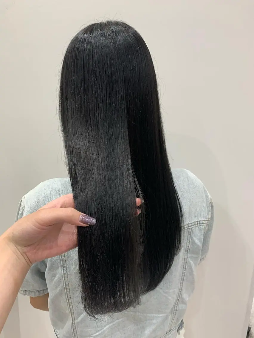 【前髪のクセが気になる方へ】 Premium艶髪ストレート（前髪縮毛矯正）+前髪カット✂️の写真
