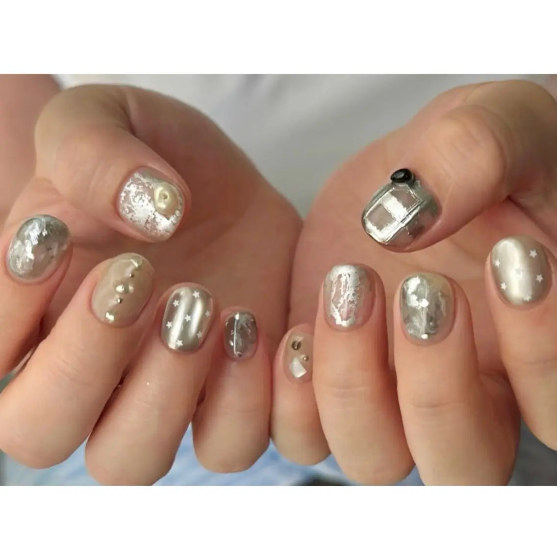 ネイル ハンドネイル ⏦Little 𐙚 Nail⏦のネイルデザイン