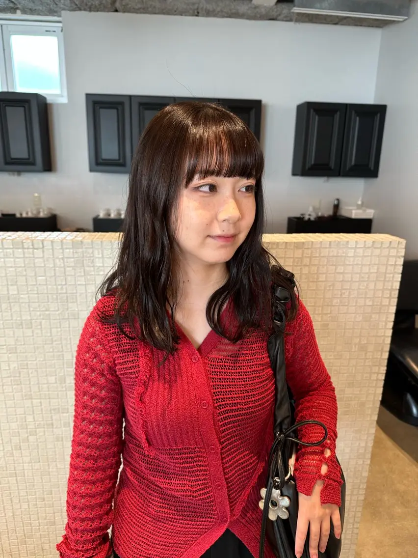 セミロング カラー 透明感カラー カット ヘアカラー 🫧透明感カラー／ 💙安藤美海💙のヘアスタイル