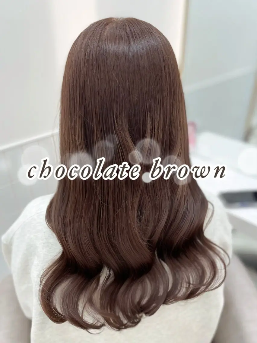 ロング カラー ブラウンカラー カット ヘアカラー トリートメント いぶきゆう 栄/カットモデルのヘアスタイル