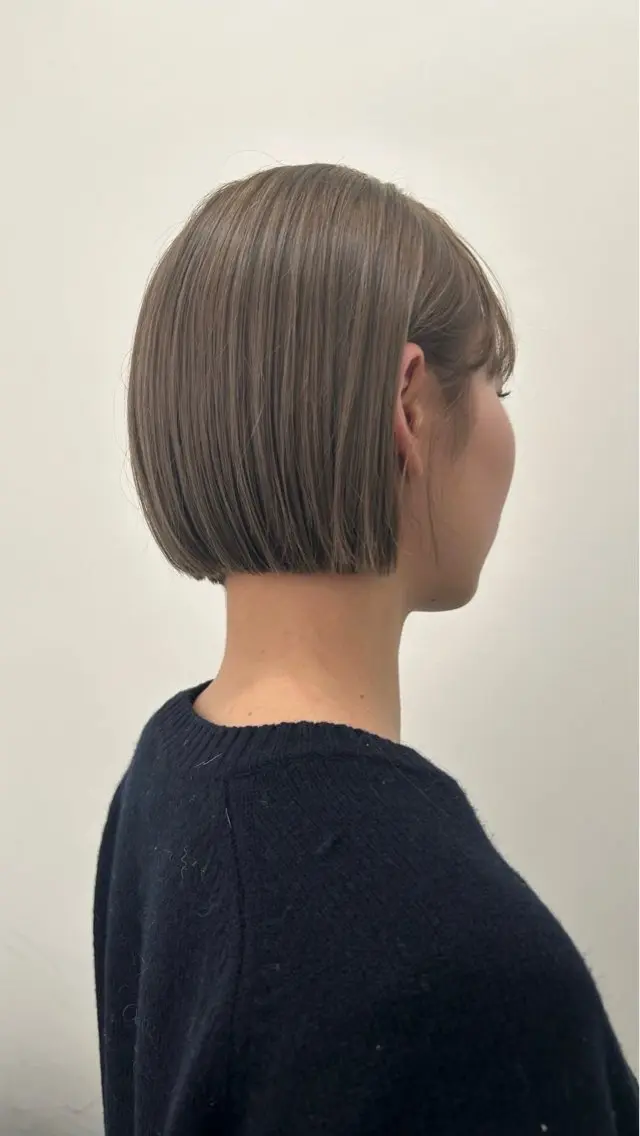 ミディアム 毛流れパーマ/ Rukiaのヘアスタイル