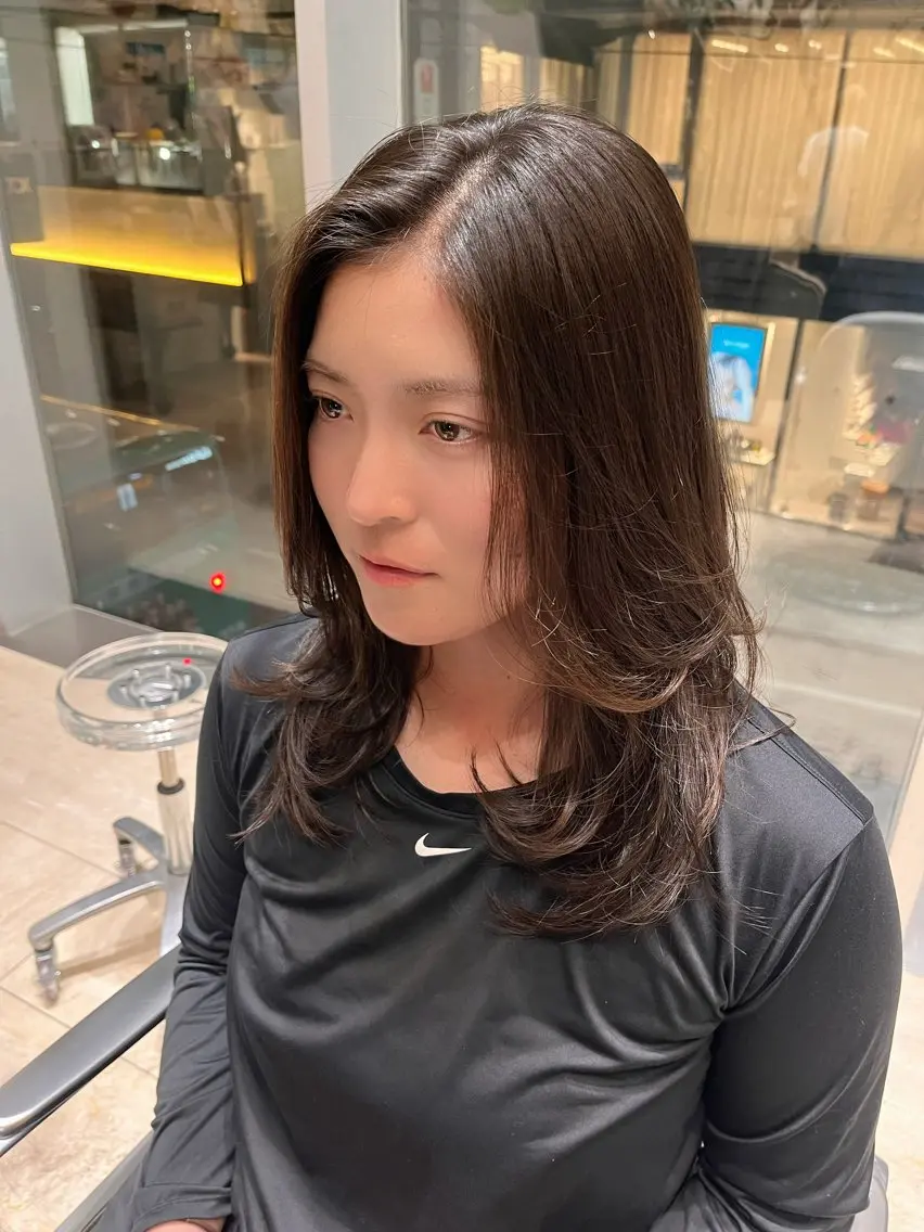 ロング ロングレイヤー レイヤーカット ロング カット 鈴木夏季 お悩み相談/自由が丘のヘアスタイル