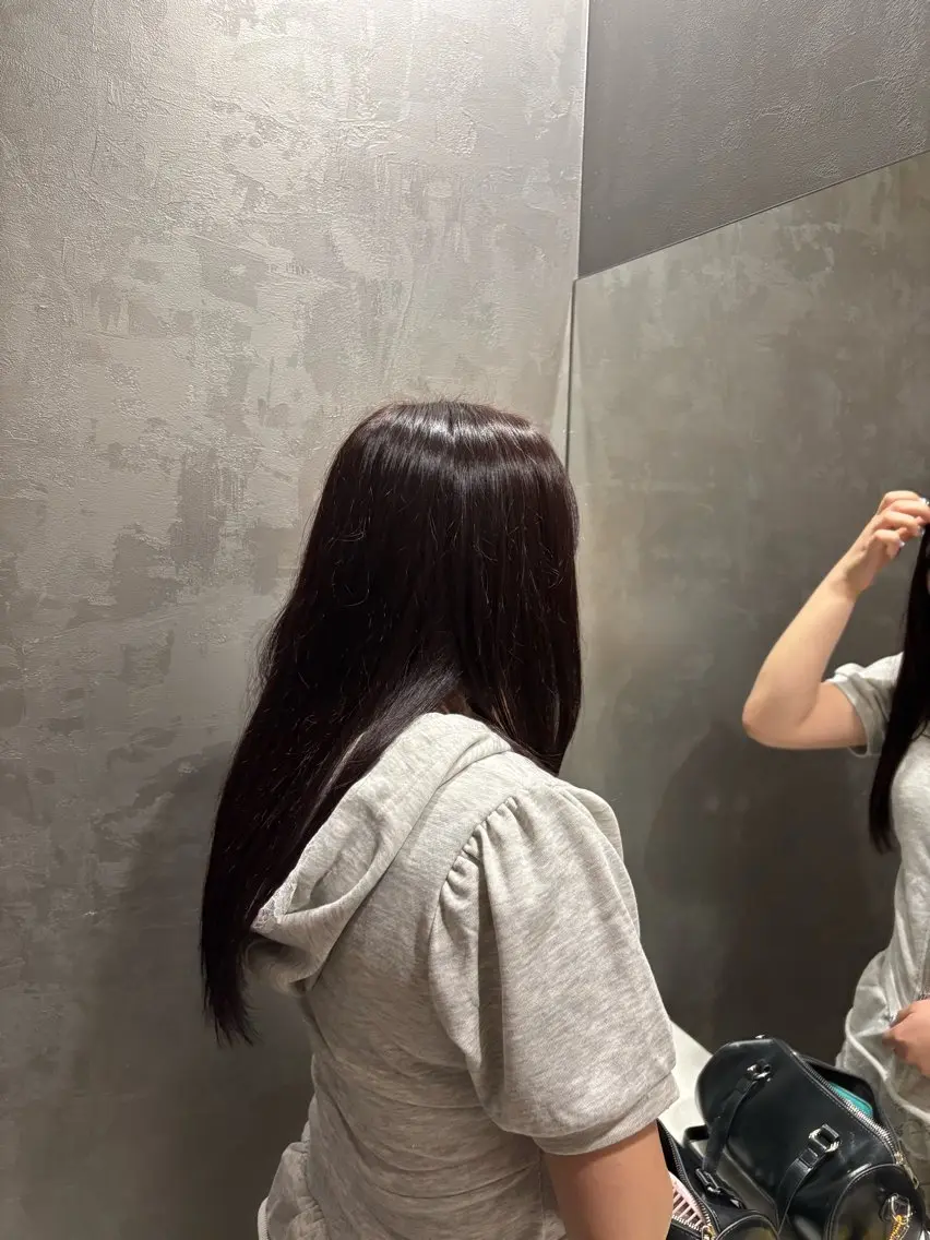 セミロング ヘアカラー 冨村 航希のヘアスタイル
