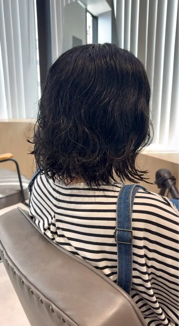 ミディアム ボブ くせ毛 SNSモニター募集！ くせ毛特化/大村のヘアスタイル