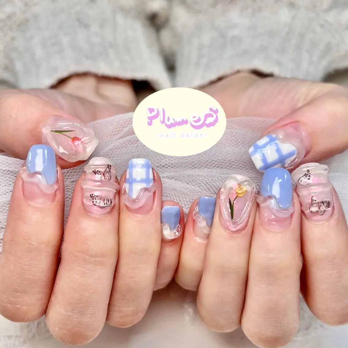 ネイル ハンドネイル plume nail ☆韓国ネイルのネイルデザイン
