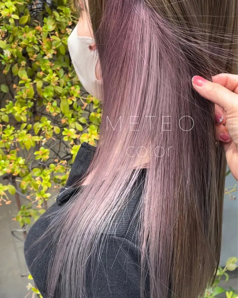セミロング カラー ヘアアレンジ Hikari /京都駅美容室のヘアスタイル