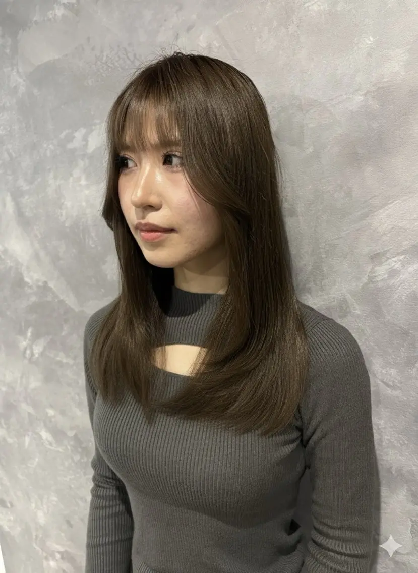 セミロング カラー ブリーチ ケアブリーチ ダブルカラー ブリーチなしカラー エクステ カット ヘアカラー トリートメント nameless髪質 改善ブリーチ心斎橋のヘアスタイル