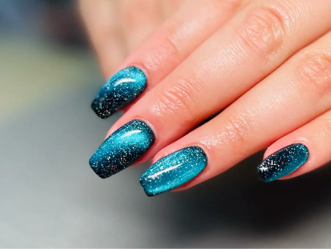 ネイル ロングネイル マグネットネイル マグネットワンカラー ワンカラーネイル nailオーデリー 名東高針店のネイルデザイン