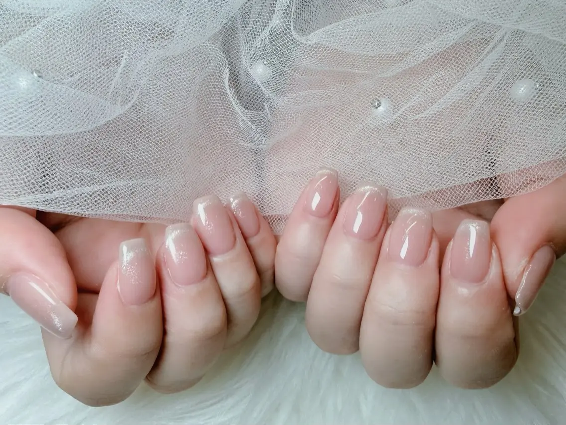 ネイル ジェルネイル 持ち込み ニュアンスネイル パラジェル シンプルネイル Y&L Nailのネイルデザイン