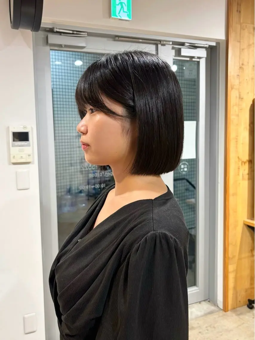 ミディアム ボブ カット ヘアカラー 透明感カラー💎 似合わせ/小由葵のヘアスタイル