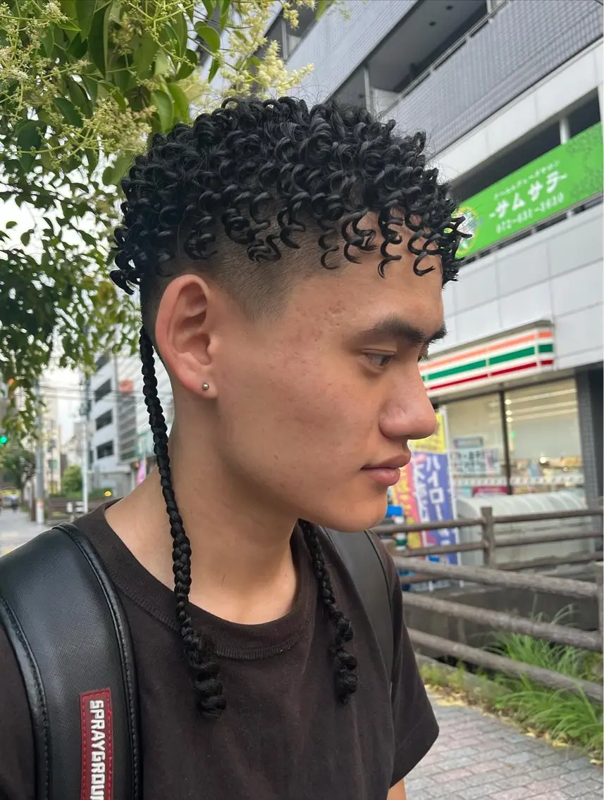 ショート パーマ メンズ カット パーマ ユニセックスデザイン ショーイチのヘアスタイル