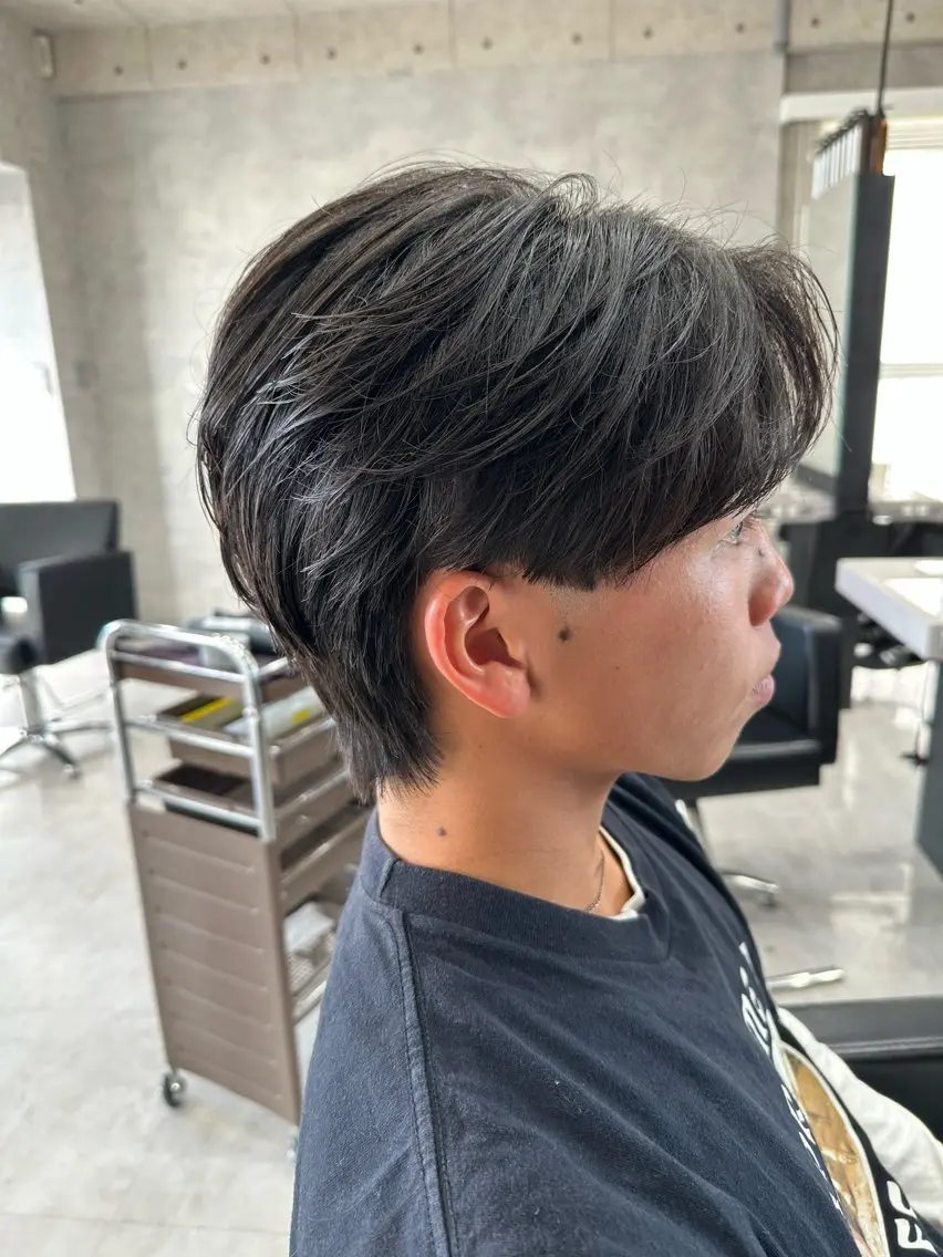 ショート パーマ メンズ フェザーパーマ メンズパーマ カット パーマ ユウ🪄 パーマ指名No1のヘアスタイル
