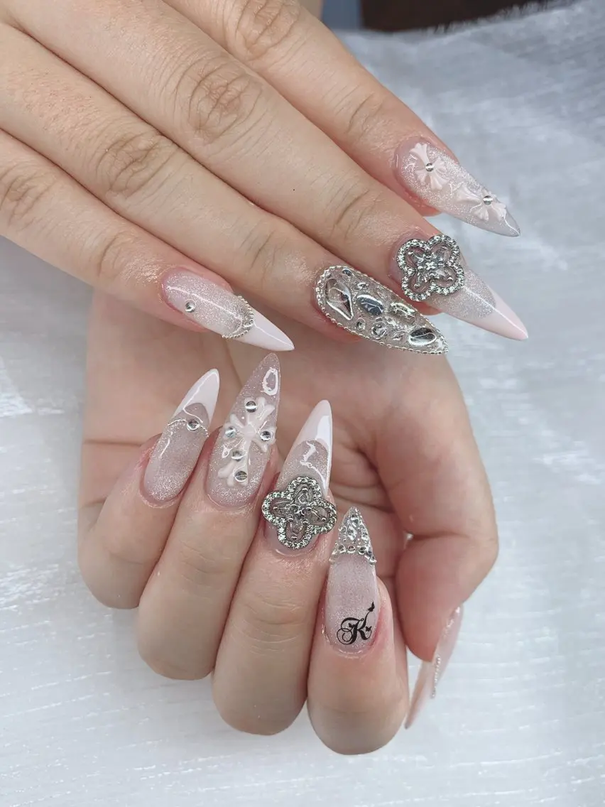 ネイル ジェルネイル 韓国ネイル ニュアンスネイル パラジェル ワンホンネイル Kaori Nailのネイルデザイン
