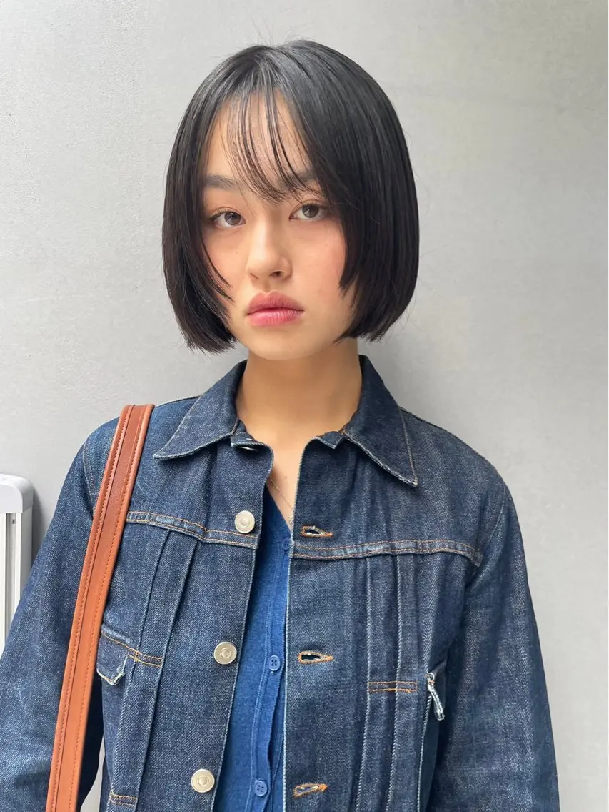 ショート カラー パーマ ショートボブ ツイストスパイラルパーマ アディクシーカラー ベージュカラー 黒髪 カット ヘアカラー トリートメント CEINE【セーヌ】 三軒茶屋のヘアスタイル