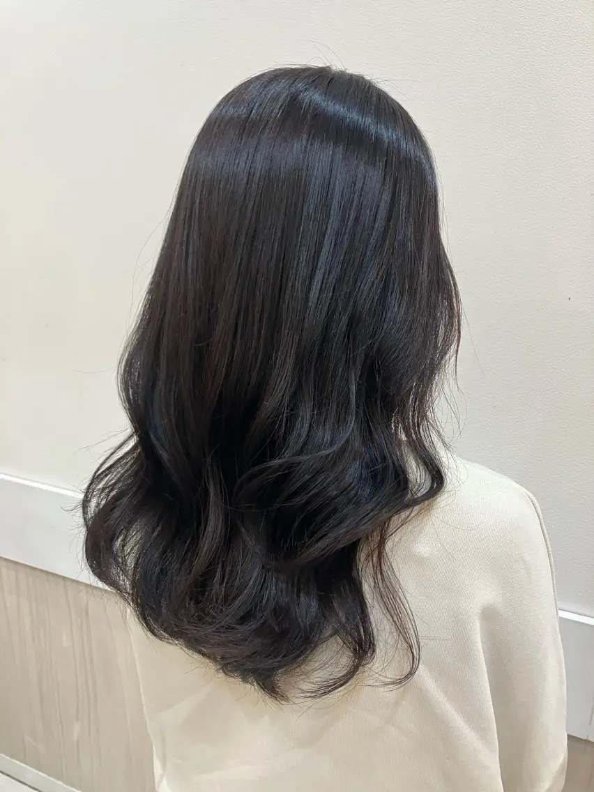 セミロング カット yukari 艶髪ヘアのヘアスタイル