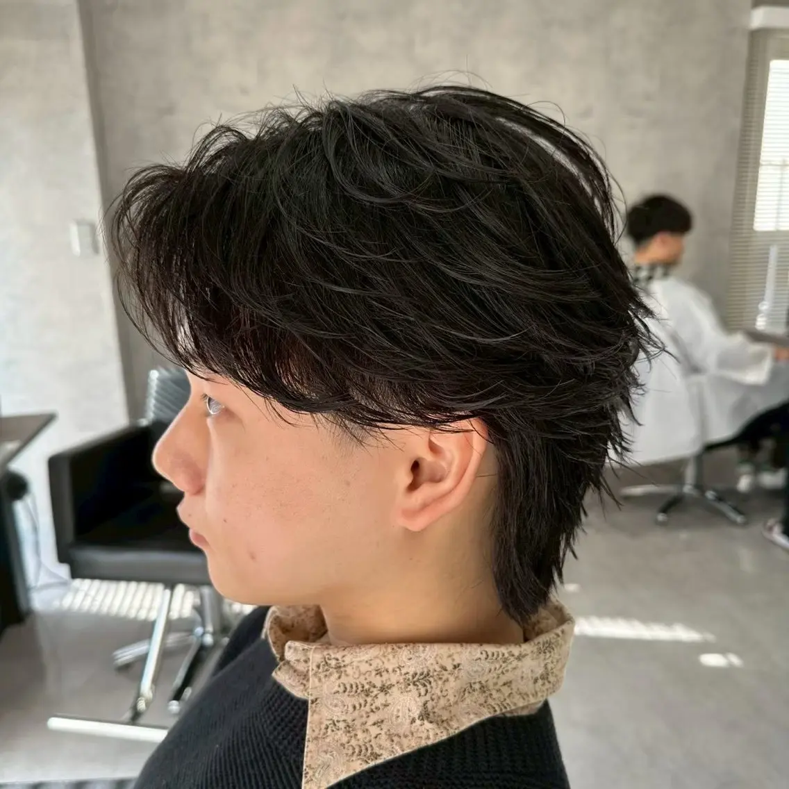 パーマ メンズ フェザーパーマ メンズパーマ 金子 遥人のヘアスタイル